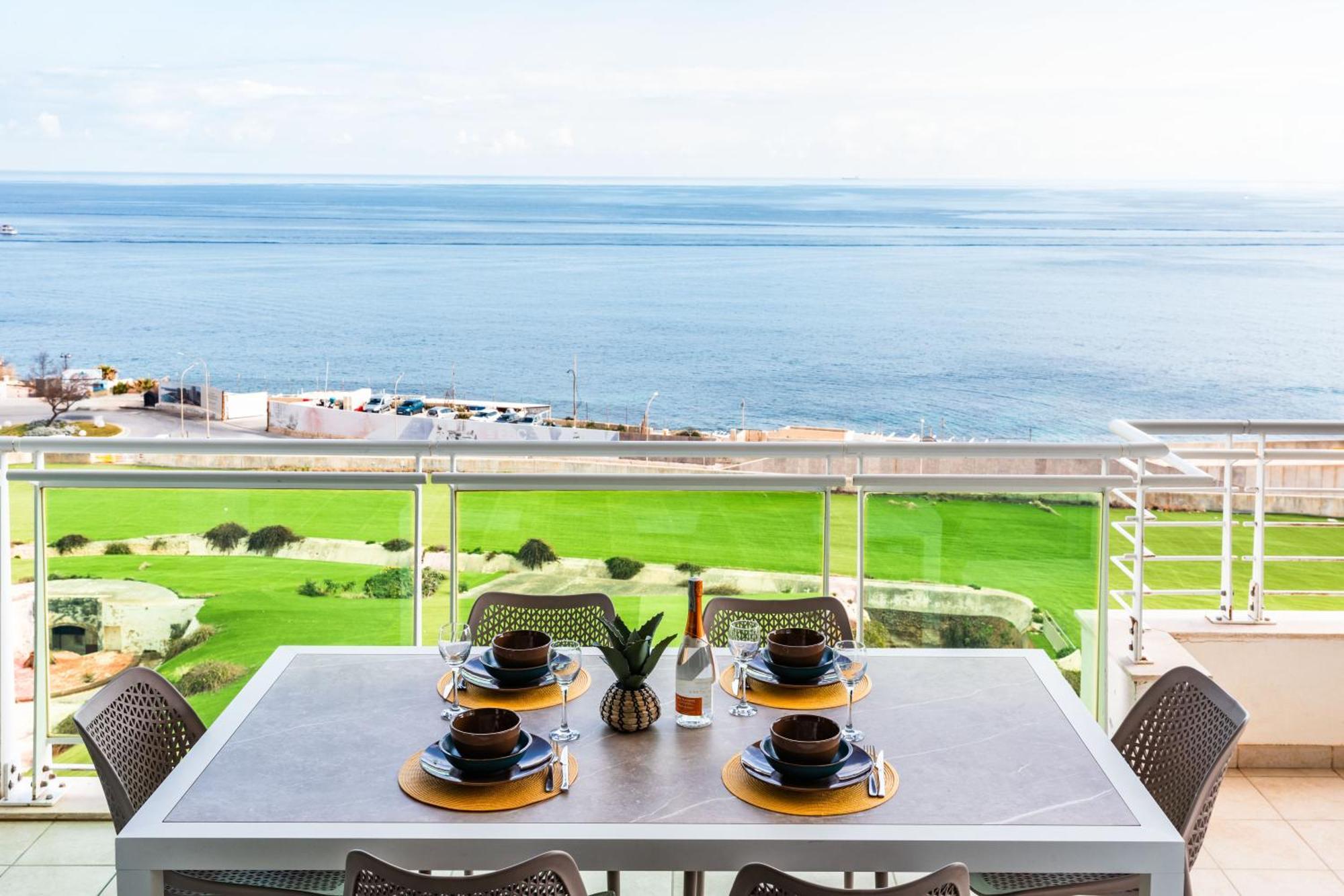 Luxury Seafront 3Br With Pool By Arcobnb Sliema Luaran gambar